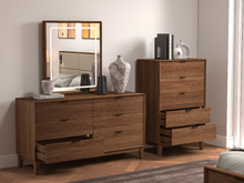 Load image into Gallery viewer, Good Luck series Walnut 5-Piece Queen/King Bedroom Set