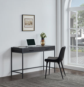 Caffoz 2 Drawer Writing Desk, Dark Brown