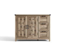 Load image into Gallery viewer, 43"Farmhouse Sideboard Buffet Cabinet, Storage Cabinet with Drawers and Shelves for Dining Room, Living Room, or Kitchen,Light Brown