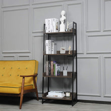 Load image into Gallery viewer, Caffoz 4-Tier Standing Shelf,Dark Brown Oak