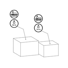 Load image into Gallery viewer, Caffoz Contemporary Nesting Coffee Tables - Set of 2 Square Faux Marble Design, Space-Saving Modern Center Tables for Living Room, Apartment, or Bedroom
