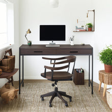 Load image into Gallery viewer, Caffoz 2 Drawer Writing Desk, Dark Brown