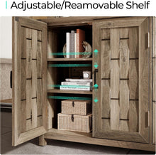 Load image into Gallery viewer, 43"Farmhouse Sideboard Buffet Cabinet, Storage Cabinet with Drawers and Shelves for Dining Room, Living Room, or Kitchen,Light Brown