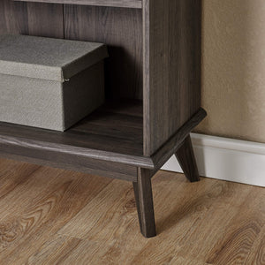Newport Series Smoke Oak 4 Tier Bookcase